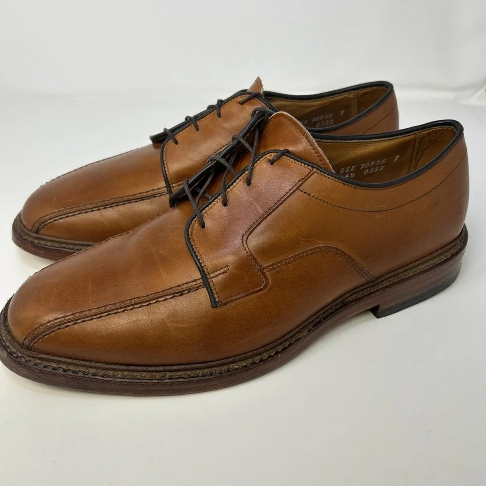 Allen Edmonds HILLCREST Walnut Men's Size 8.5 Leather USA‎ Oxfords Shoes